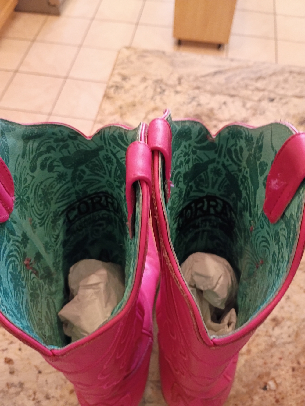 Corral Hot Pink Western Cowboy Boots Worn Once 10 Gorgeous! - Picture 10 of 16